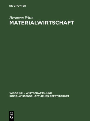 cover image of Materialwirtschaft